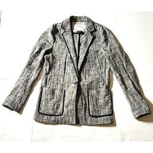 Anthropologie Cartonnier Blazer Jacket Gray Blazer Sport Coat Women's Size 6